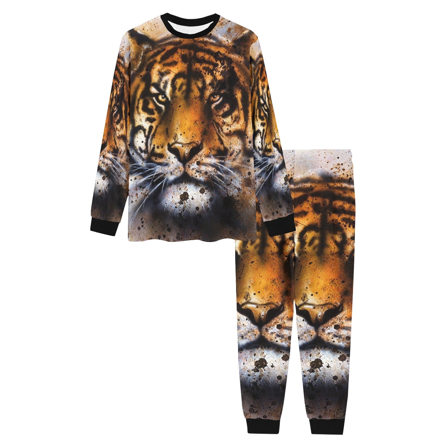 Lion Print Lounge Wear Pajama Set