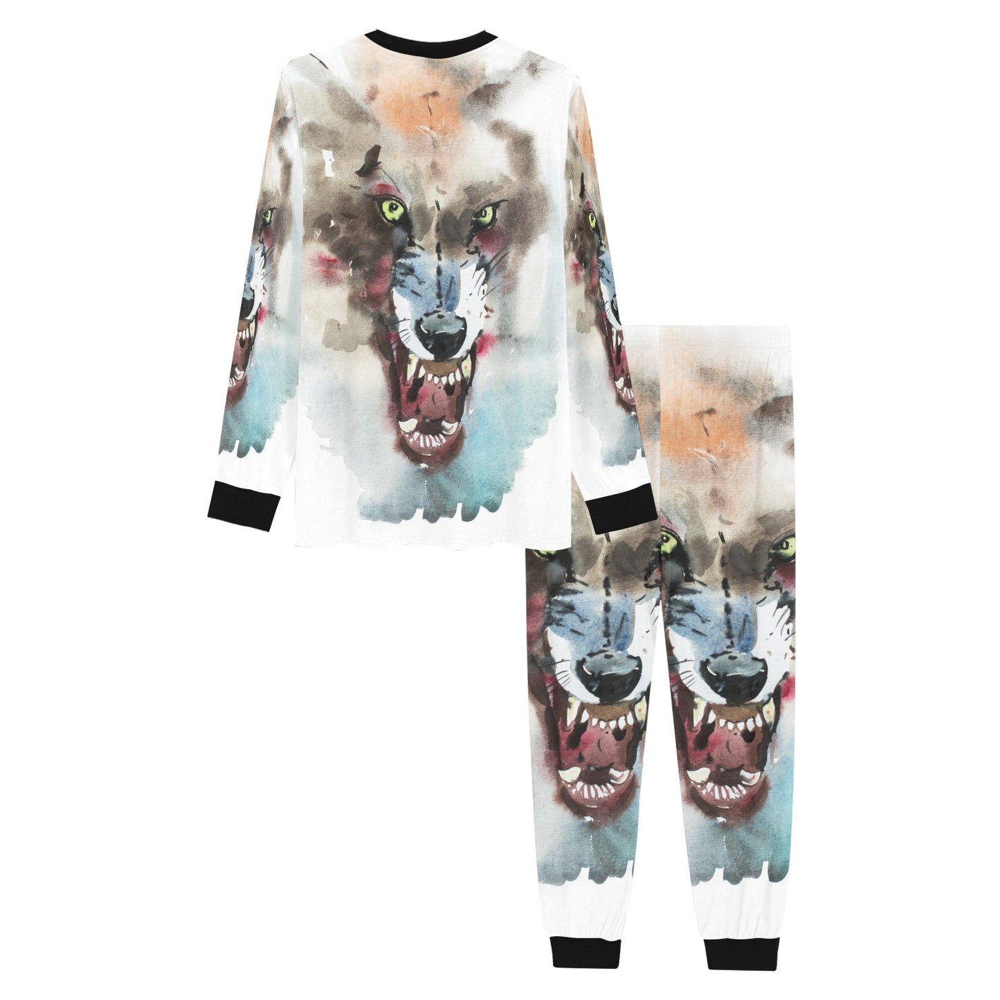 Angry Wolf Lounge Wear Pajama Set