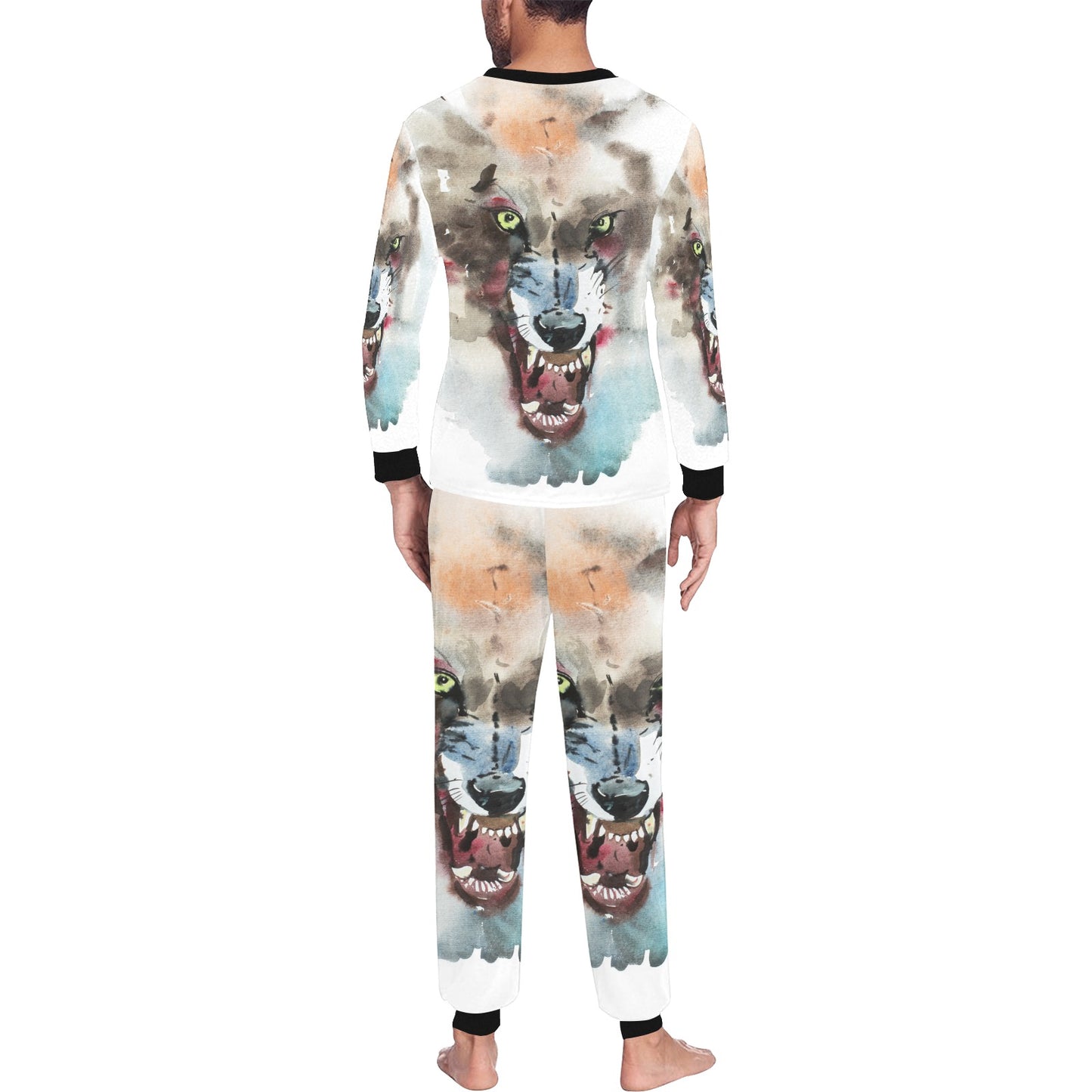 Angry Wolf Lounge Wear Pajama Set