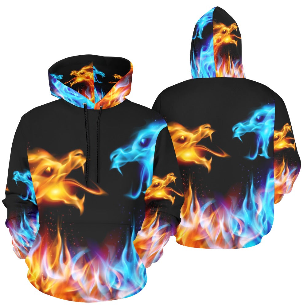 Dragons Print Hoodie