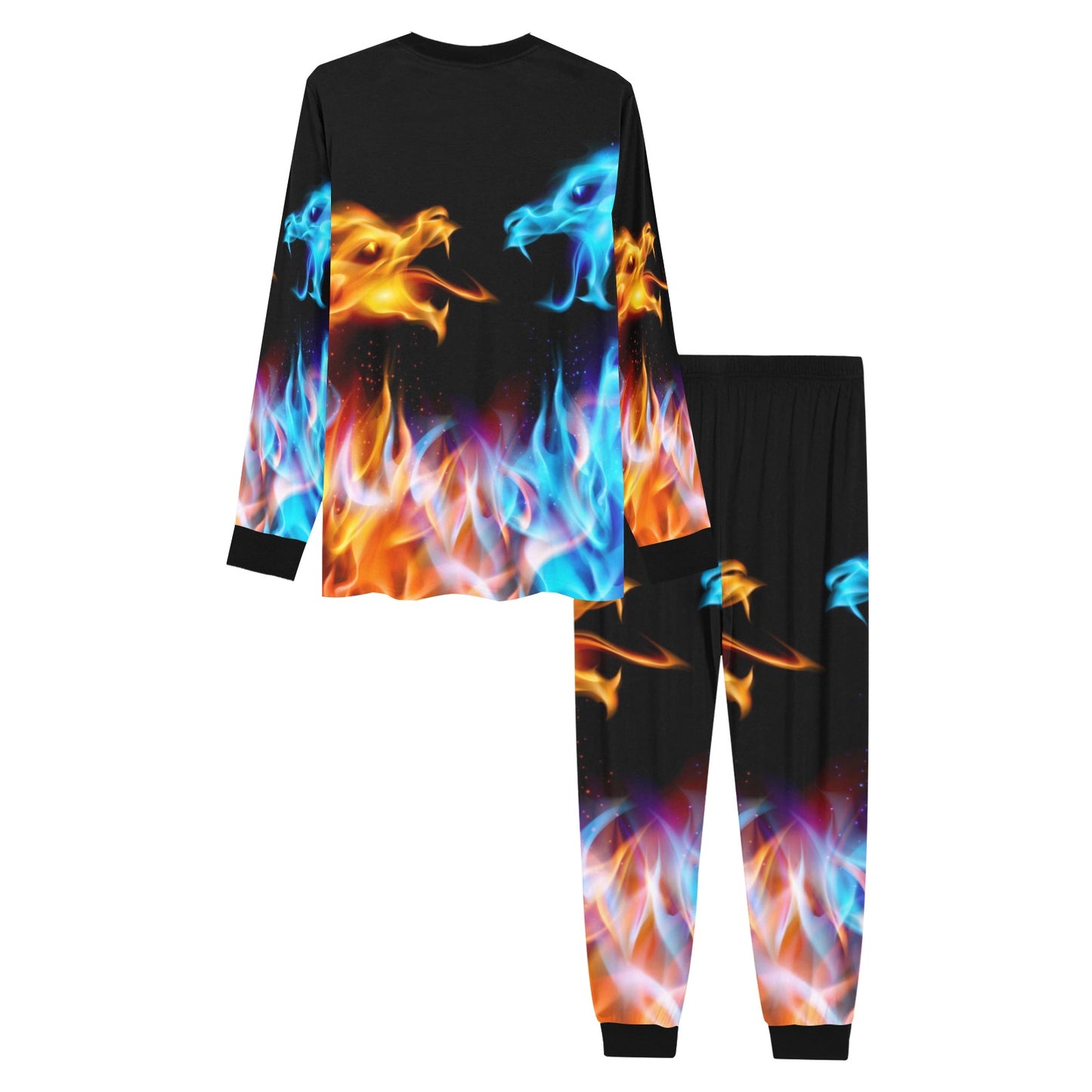 Dragons Print Lounge Wear Pajama Set