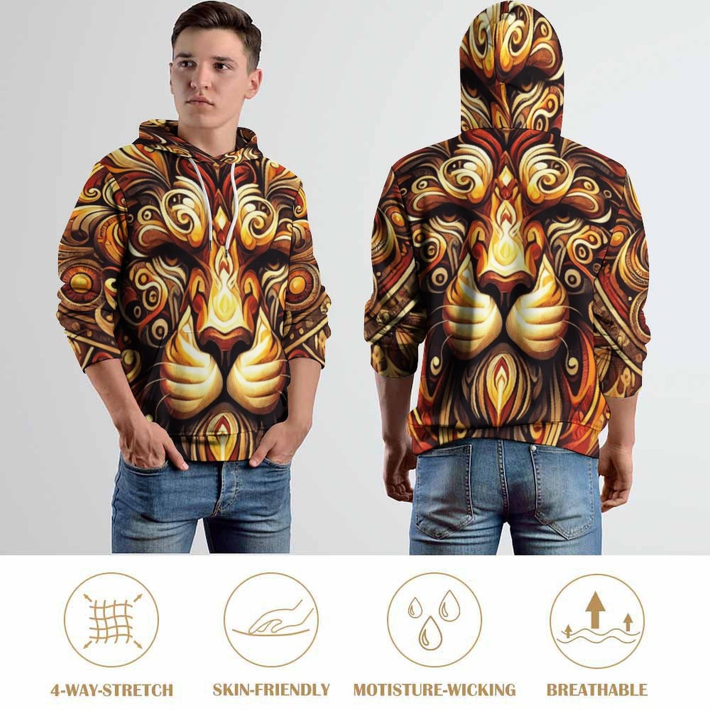 Loose Fit King of the Jungle Hoodie