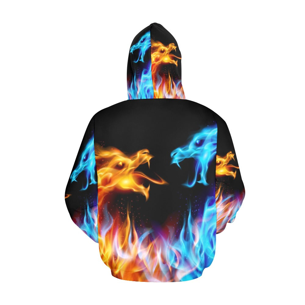 Dragons Print Hoodie