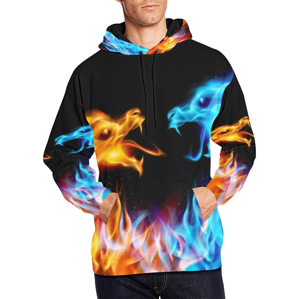 Dragons Print Hoodie