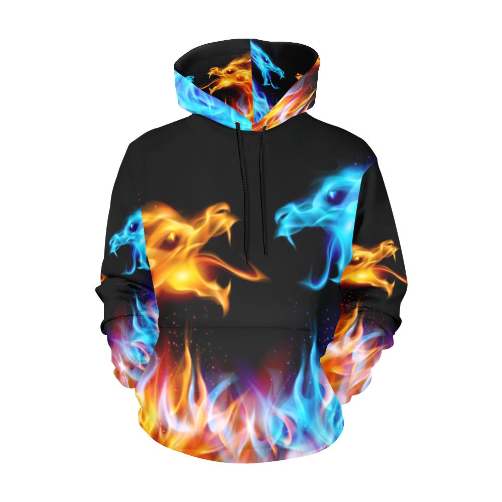 Dragons Print Hoodie