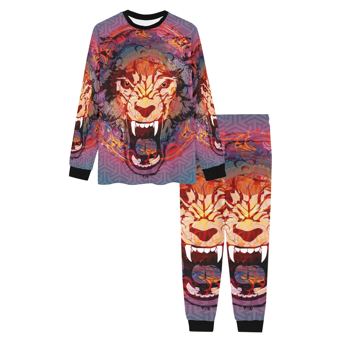 Angry Wolf Lounge Wear Pajama Set