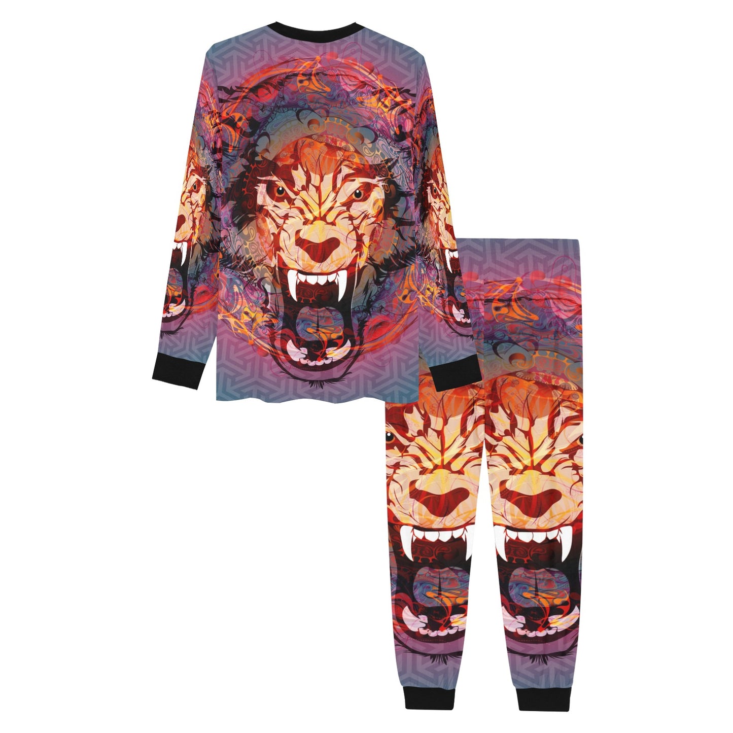 Angry Wolf Lounge Wear Pajama Set