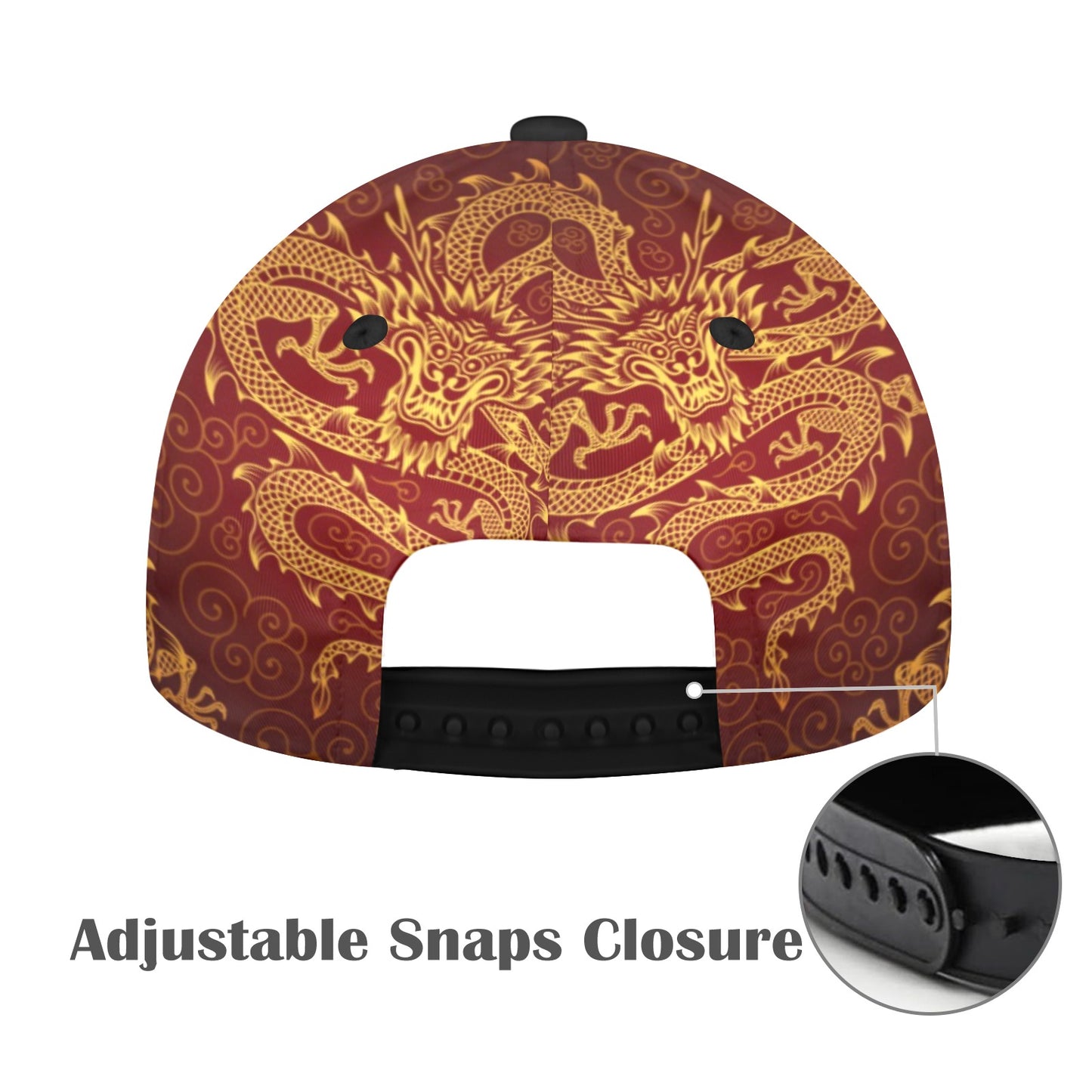 Dragons Print Snapback Hat