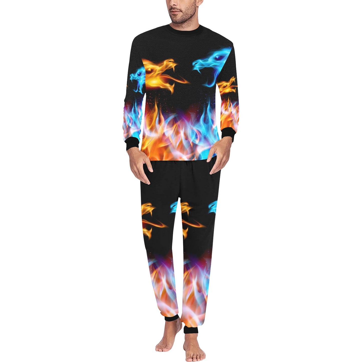 Dragons Lounge Wear Men's Pajama Set