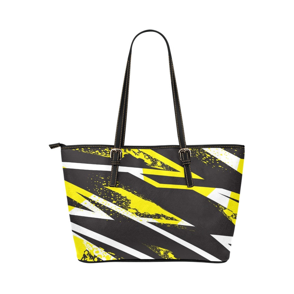 Zig Zag Leather Tote Bag