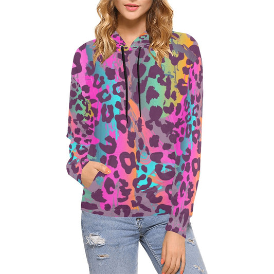 Animal Print Hoodie for Women