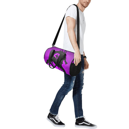 Duffle Bag Purple Dragon Print