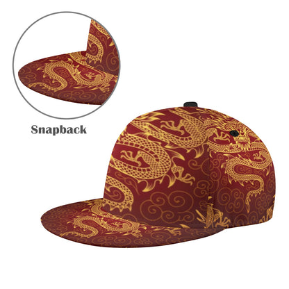 Dragons Print Snapback Hat