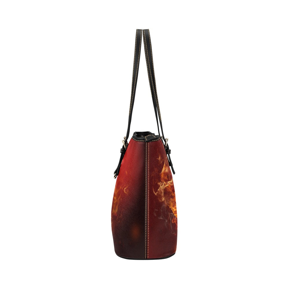 Musical Symbol Vegan Leather Tote Bag