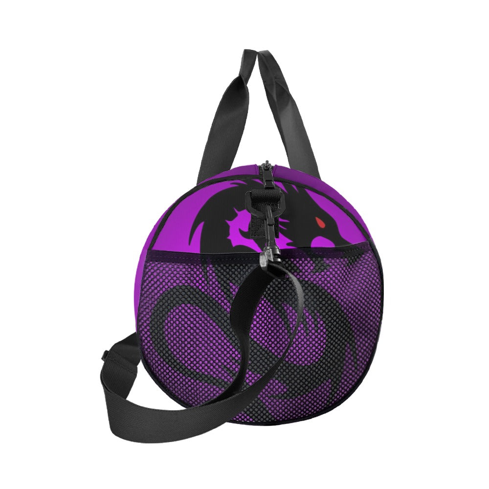 Duffle Bag Purple Dragon Print