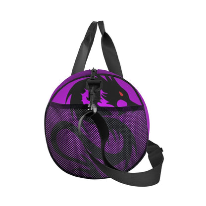 Duffle Bag Purple Dragon Print